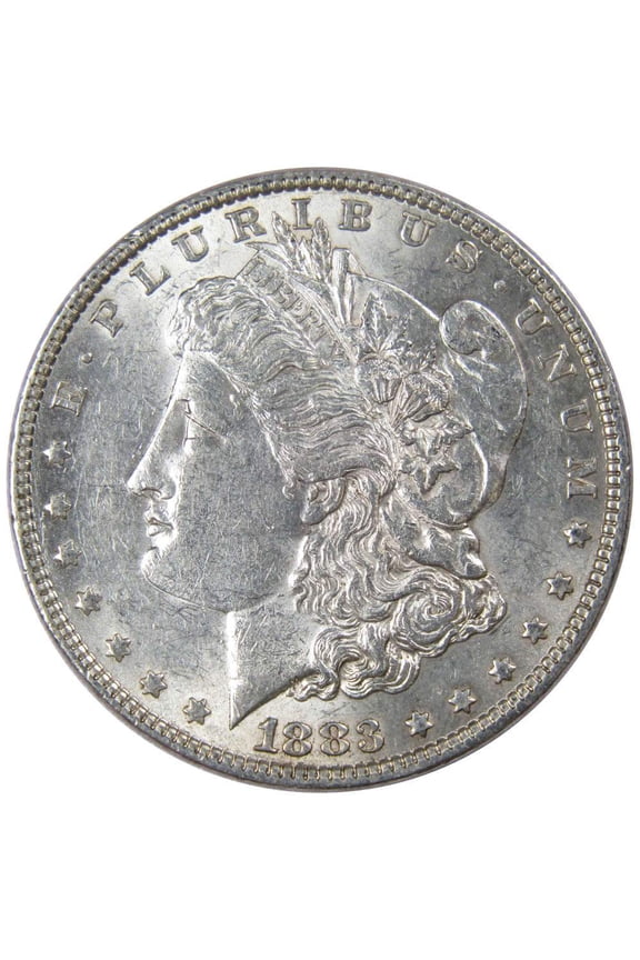 1883 Morgan Dollar AU About Uncirculated 90% Silver $1 US Coin Collectible