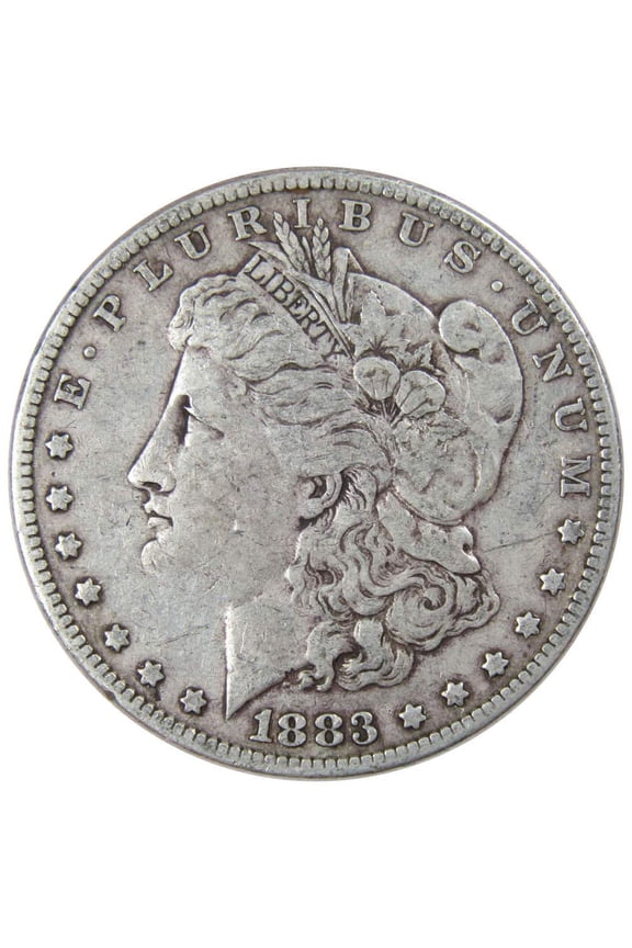 1883 Morgan Dollar F Fine 90% Silver $1 US Coin Collectible