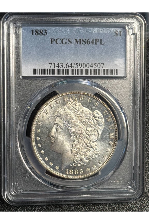1883 Morgan Silver Dollar PCGS MS-64 PL