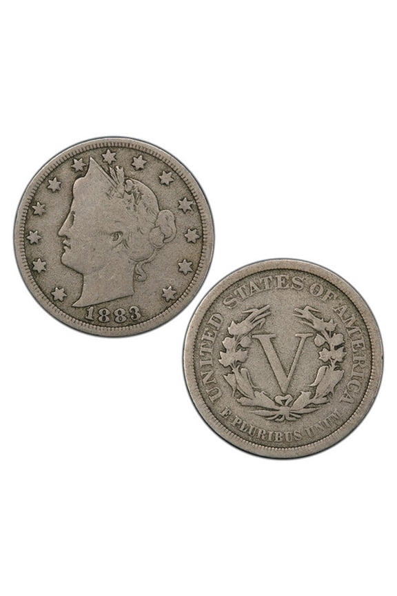 1883 "No Cents" V Nickel