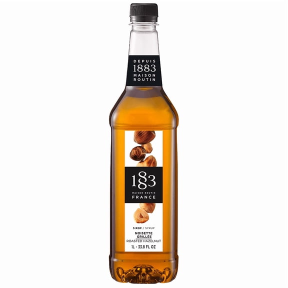 1883 Roasted Hazelnut Syrup PET cs 6/1 ltr
