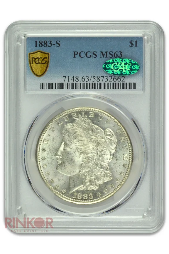 1883-S $1 Morgan Dollar PCGS MS 63 CAC