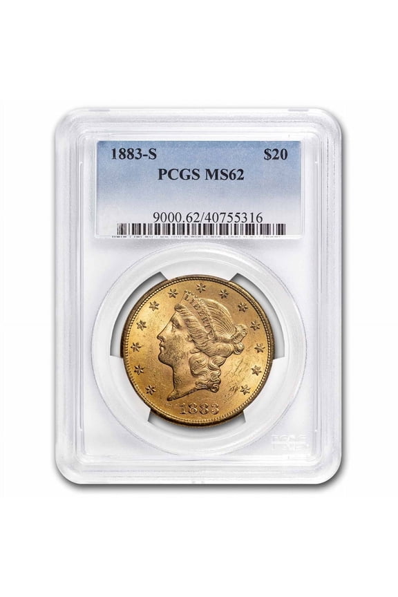1883-S $20 Liberty Gold Double Eagle MS-62 PCGS