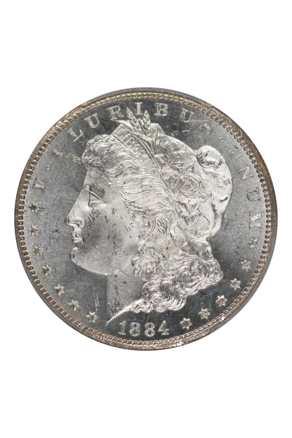 1884 CC Morgan Silver Dollar PCGS MS-65