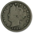 thumbnail image 1 of 1884 Liberty Head V Nickel Good, 1 of 2