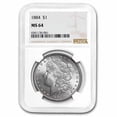 thumbnail image 1 of 1884 Morgan Dollar MS-64 NGC, 1 of 3