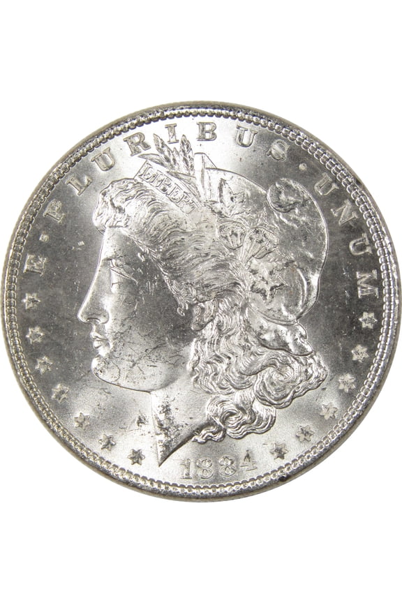 1884 Morgan Dollar Uncirculated Silver $1 Coin