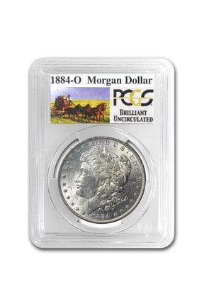 1884-O Stage Coach Morgan Dollar BU PCGS