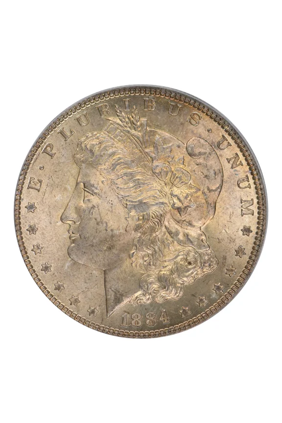 1884 P Morgan Silver Dollar PCGS MS-65