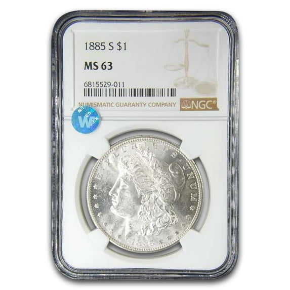 1885-S Morgan Dollar MS-63 NGC