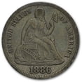 thumbnail image 1 of 1886 Liberty Seated Dime VF, 1 of 2