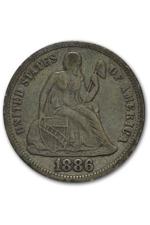 1886 Liberty Seated Dime VF