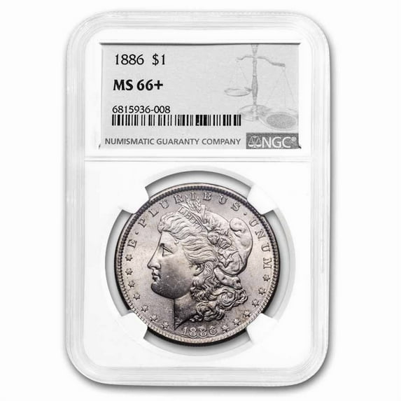 1886 Morgan Dollar MS-66+ NGC