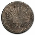 thumbnail image 1 of 1886-Pi LC Mexico Silver 8 Reales Cap & Rays AU, 1 of 2