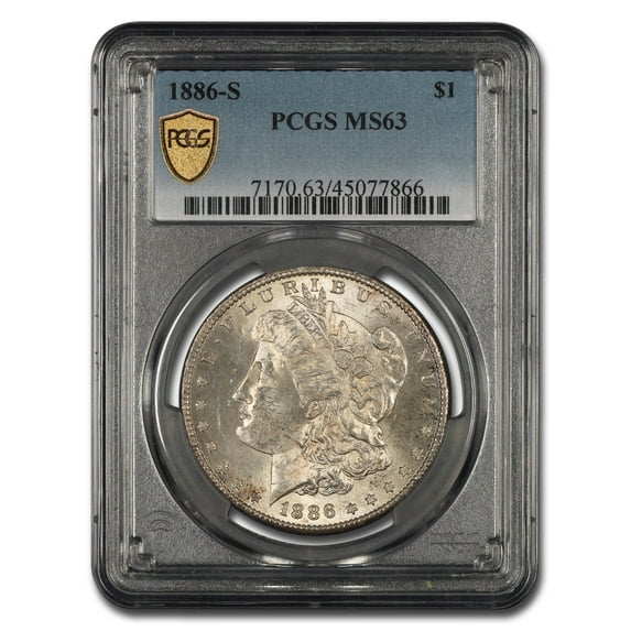 1886-S Morgan Dollar MS-63 PCGS