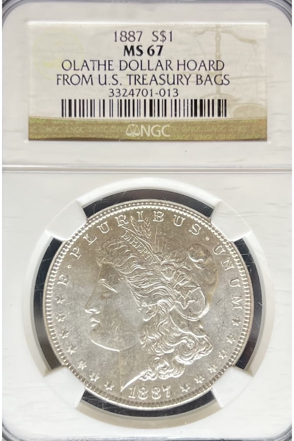 1887 Morgan Dollar MS67 NGC (PA3324701013)
