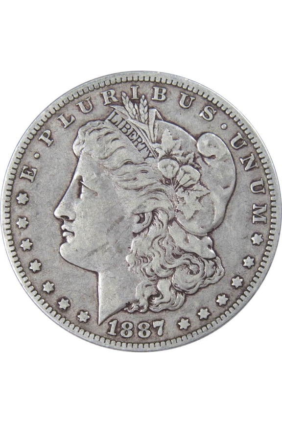 1887 O Morgan Dollar F Fine 90% Silver $1 US Coin Collectible