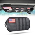 thumbnail image 1 of 1888 1000D Sun Visor Organizer with Zipper Visor Storage Pouch, Car Sunglasses Holder, Hard Molle Panel for Tactical Gears, Fits Most Car, SUVs, and Trucks, 1 of 1
