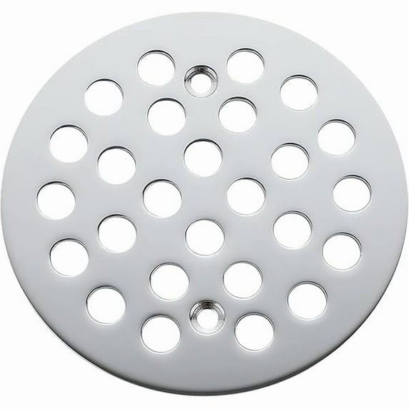 1888 4-1/4 Inch Screw-in Round Shower Drain Cover Replacement Floor Drainer Grate with Screws (Chrome)