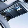 thumbnail image 1 of 1888 Car Visor Organizer, Premium Leather Sunglasses & Card Holder for Cars, Registration/Insurance Slot, Credit Card Pockets, Automotive Interior Organizer for Car Sun Visor (Black Leather), 1 of 1
