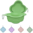 thumbnail image 1 of 1888 Dog Bowls Pet Collapsible Bowl Slow Feeder Outdoor, Dog Travel Bowls Portable Foldable Cat Water Dish Bowl for Pets Walking Parking Camping (Green), 1 of 1