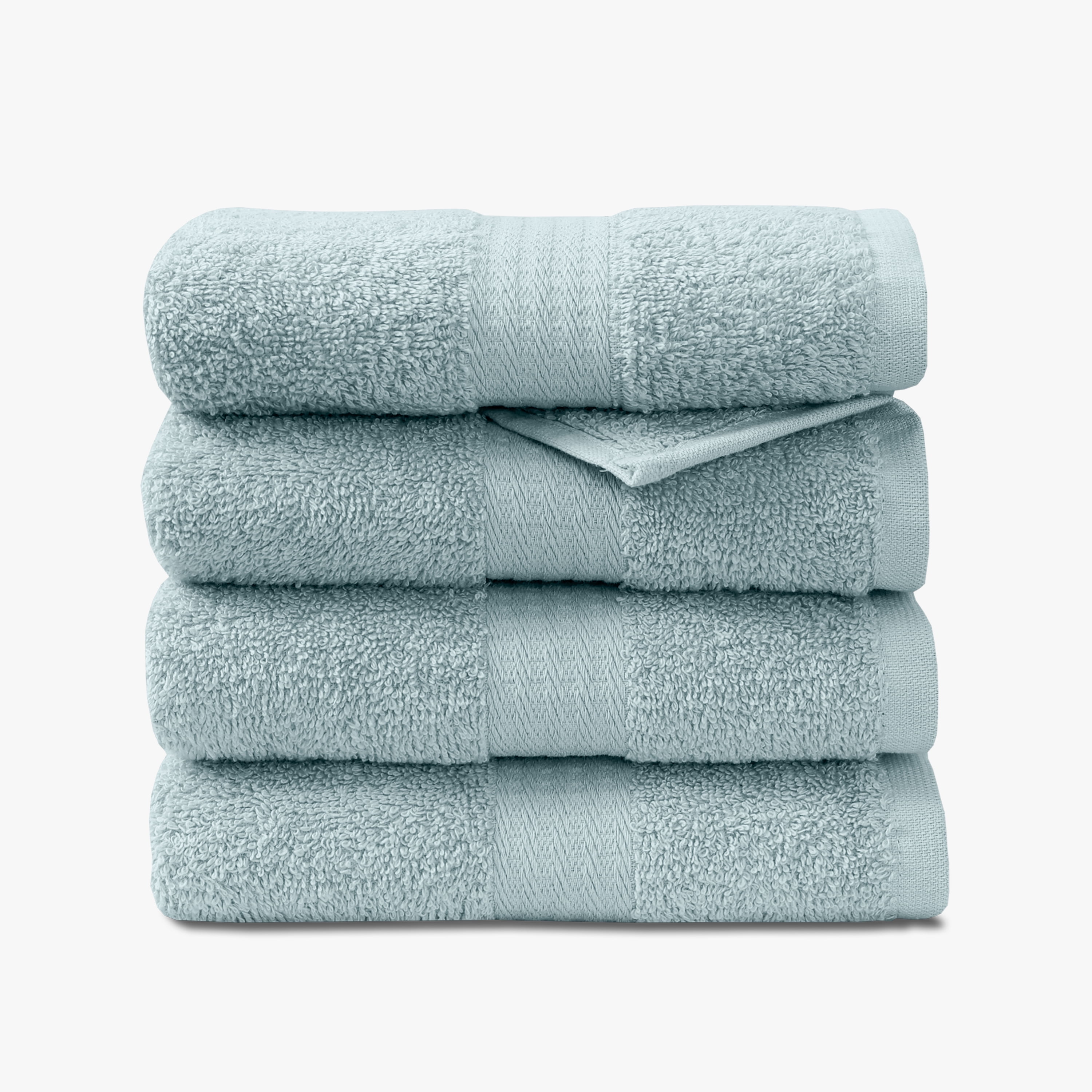 True Classics Light Blue Cotton Polyester Hand Towel Set