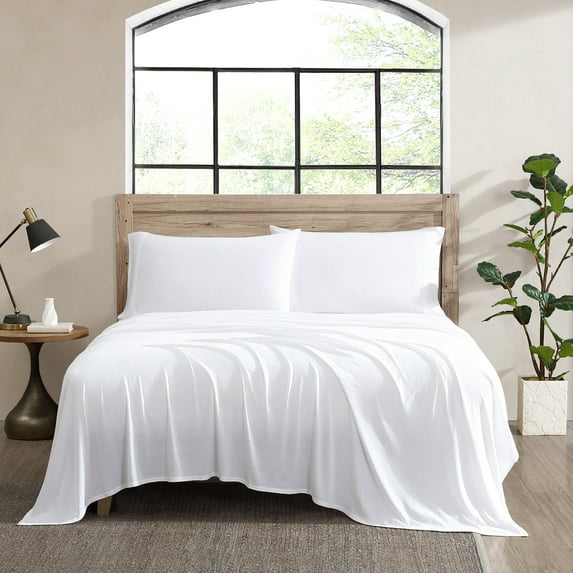 1888 Mills True Comfort Jersey Sheet Set Full - Grey Violet