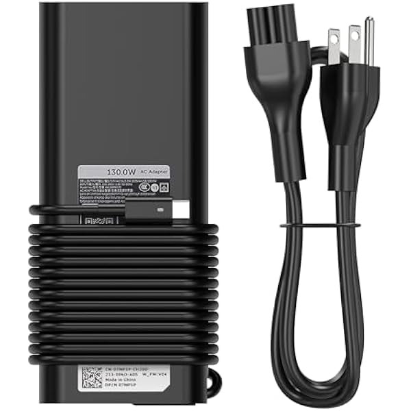1888 Replacement for Dell 130W Laptop Charger USB C Type C Slim AC ...