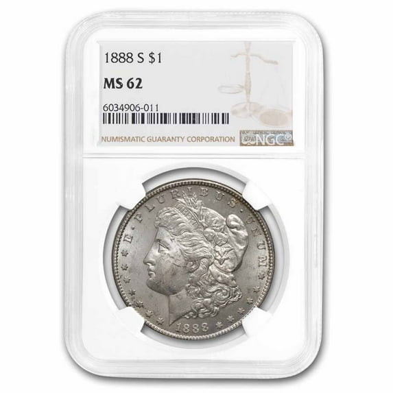 1888-S Morgan Dollar MS-62 NGC