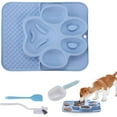 thumbnail image 1 of 1888 Silicone Lick Mat for Dogs & Cats – Slow Feeder Bowl, Non-Slip Dog & Cat Food Mat, Puzzle Feeder & Snuffle Mat for Fast Eaters, Boredom Relief – Pet Feeding Mat for Small & Medium Breeds (Blue), 1 of 1