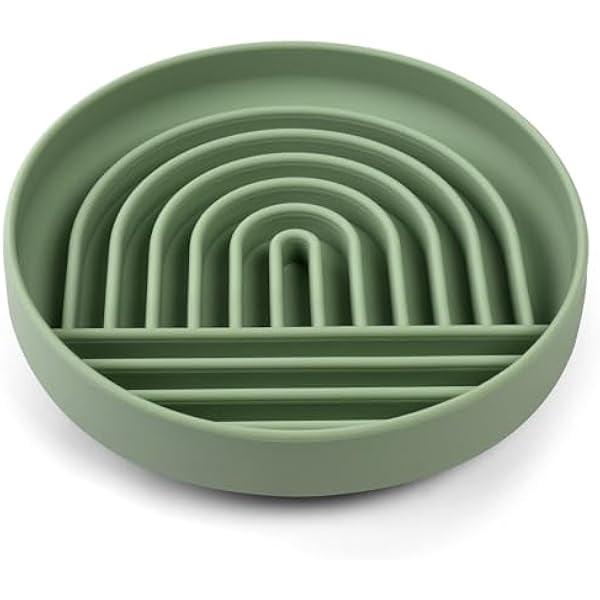 Image showcasing 1888 Slow Feeder Dog Bowls,Silicone Durable Dog Slow Feeder Bowl with ...