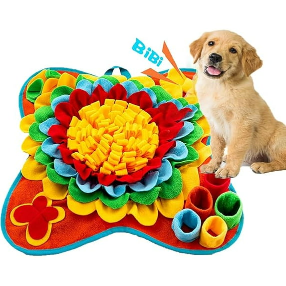 1888 Snuffle Mat for Dogs Pet Treats Feeding for Small Medium Breed Dogs Non-Slip Interactive Dog Puzzle Toys Encourages Natural Foraging Skills
