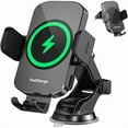 thumbnail image 1 of 1888 Wireless Car Charger, Fast Charging 15W Auto Clamping Car Charger Phone Holder Phone Mount for iPhone16 15 14 13 12 11 Pro Max Xs, Samsung Galaxy S24 Ultra S23 S22 S21 S20 S10+ Note 9, etc, 1 of 4