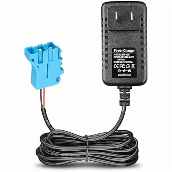 188812 Volt Battery Charger Compatible Peg-Perego John Deere Gator XUV Polaris RZR 900 Powered Ride On Toy John Deere Ground Force Tractor 12V 1A Charger for Kids Ride on Car