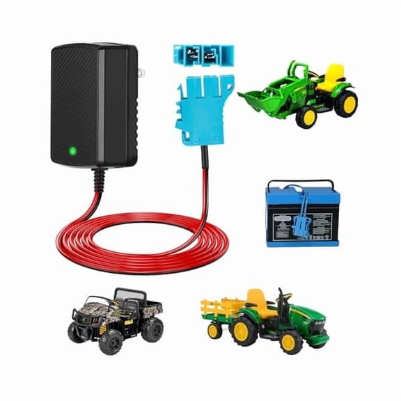 188812V Battery Charger for Peg Perego 12 Volt Battery Wire Harness Connector Compatible with Peg Perego Designed for John Deere Ground Force Tractor John Deere Gator XUV Ride On Toy