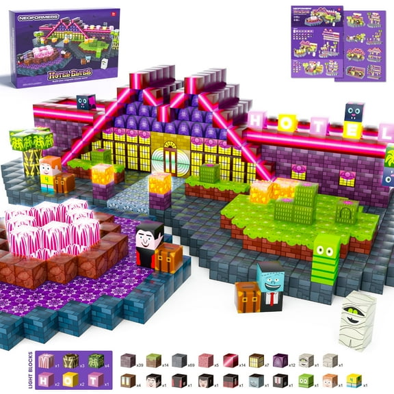 188PCS Magnetic Blocks Building Set for Boys & Girls Age 3-5 6-8, Sensory Toys for Toddlers Easter Birthday Gifts for 3+ Years Old Girls Boys