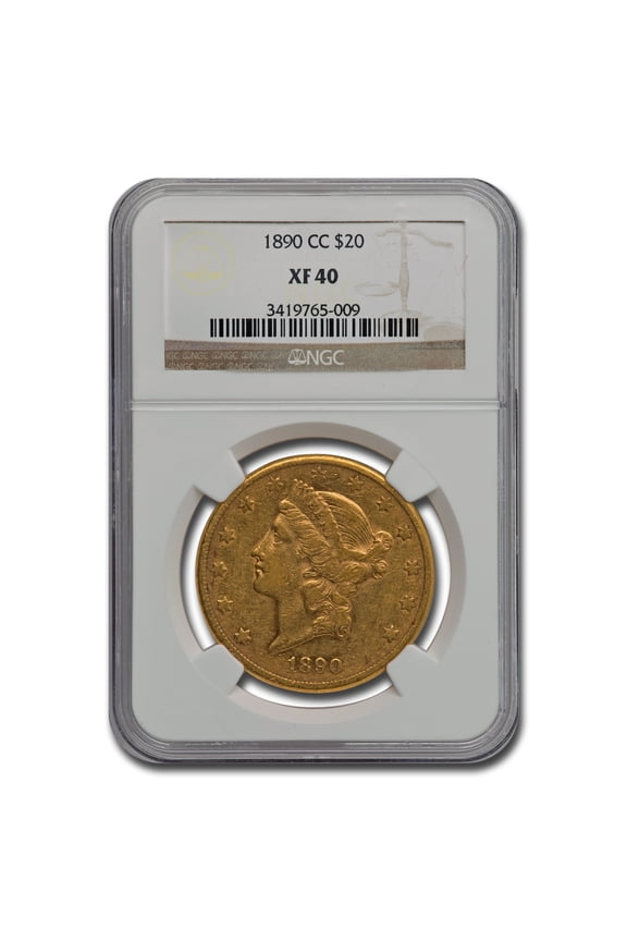 1890-CC $20 Liberty Gold Double Eagle XF-40 NGC