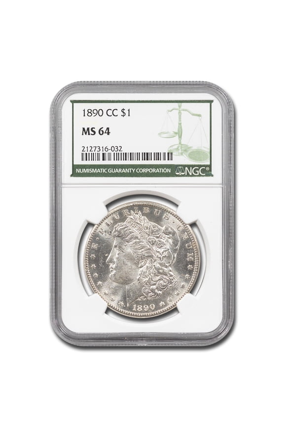 1890-CC Morgan Dollar MS-64 NGC (Green Label)