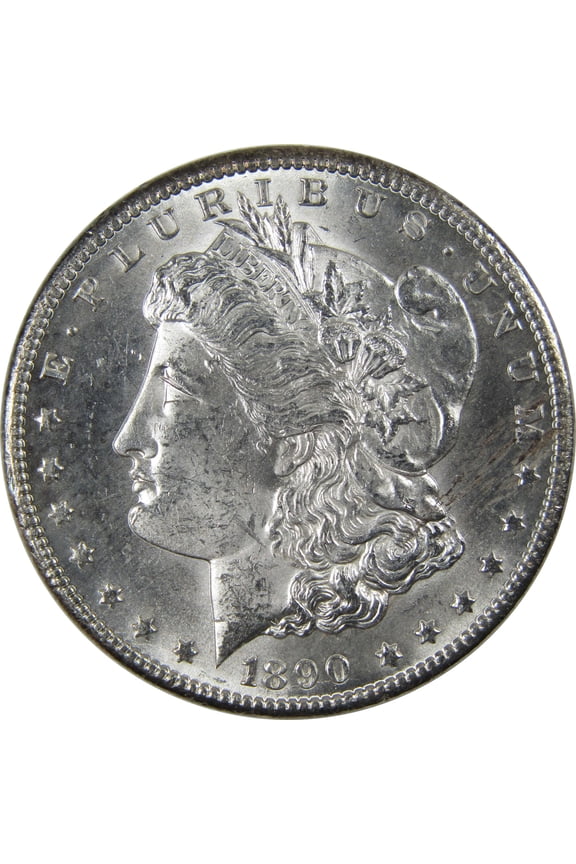 1890 CC Morgan Dollar Uncirculated Mint State Silver SKU:I23912