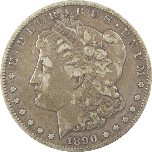 1890 CC Morgan Dollar VF Very Fine Silver $1 Coin SKU:I22039