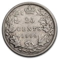 thumbnail image 1 of 1890-H Canada Silver 25 Cents Victoria VG, 1 of 2