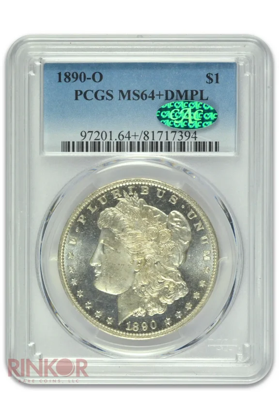 1890-O $1 Morgan Dollar PCGS MS 64+ DMPL CAC