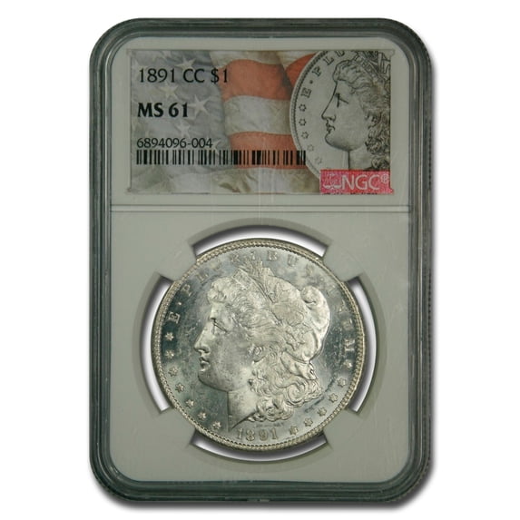 1891-CC Morgan Dollar MS-61 NGC