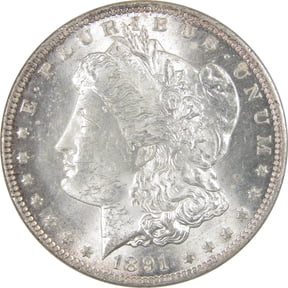 1891 CC Morgan Dollar Uncirculated Silver $1 Coin SKU:I17355