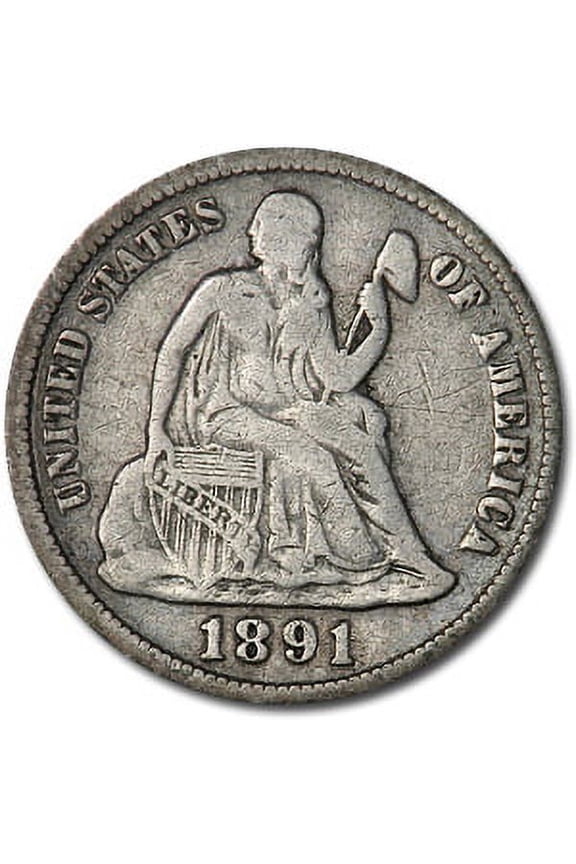 1891 Liberty Seated Dime VF