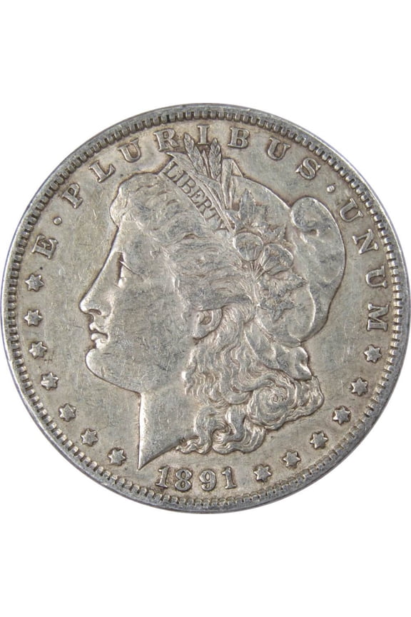 1891 Morgan Dollar XF EF Extremely Fine 90% Silver $1 US Coin Collectible