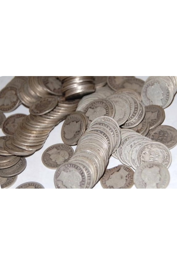 1892-1916 Barber Dimes 10c Cent Coin United States Mint Mixed Dates Lot of 10