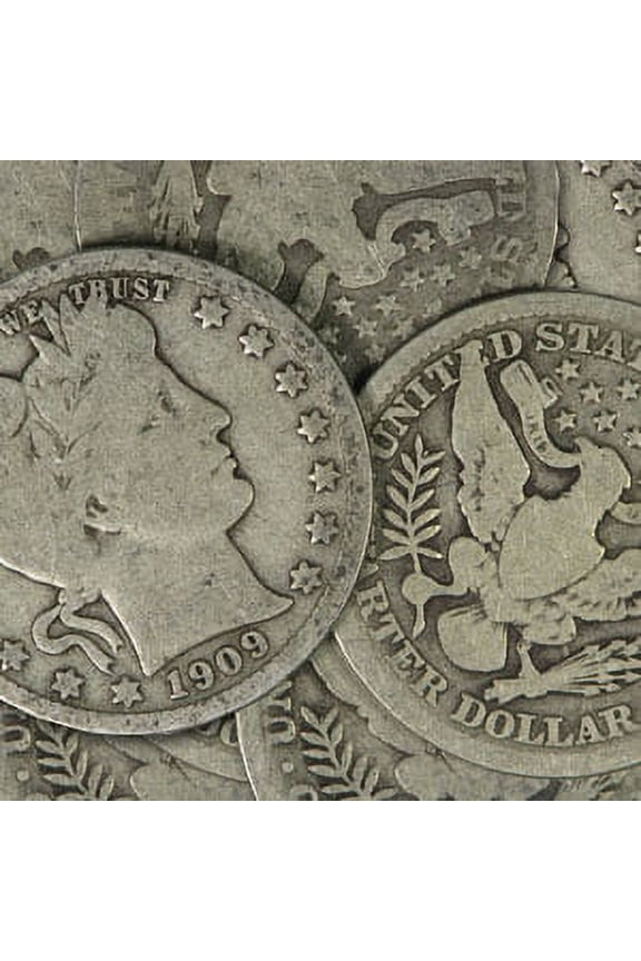 1892-1916 Barber Quarters Avg Circ