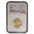 thumbnail image 1 of 1892-CC $5 Liberty Gold Half Eagle AU-55 NGC, 1 of 3
