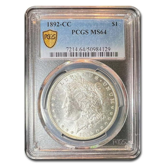 1892-CC Morgan Dollar MS-64 PCGS